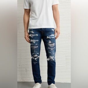 American Eagle AirFlex Patched Skinny Jean